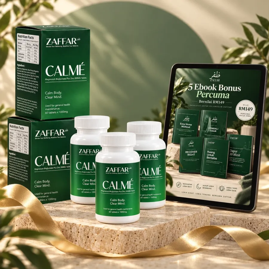 Pakej Balance: tiga botol CALMÉ dan 5 ebook bonus